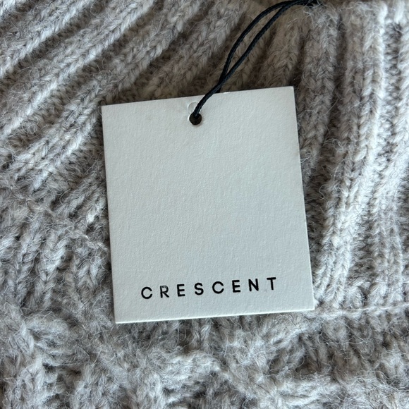 Lena Mock Neck Cropped Sweater by CRESCENT - Picture 10 of 13